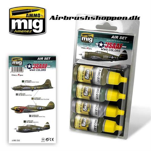 A.MIG 7212 USAAF WWII Aircraft colors 4x17 ml